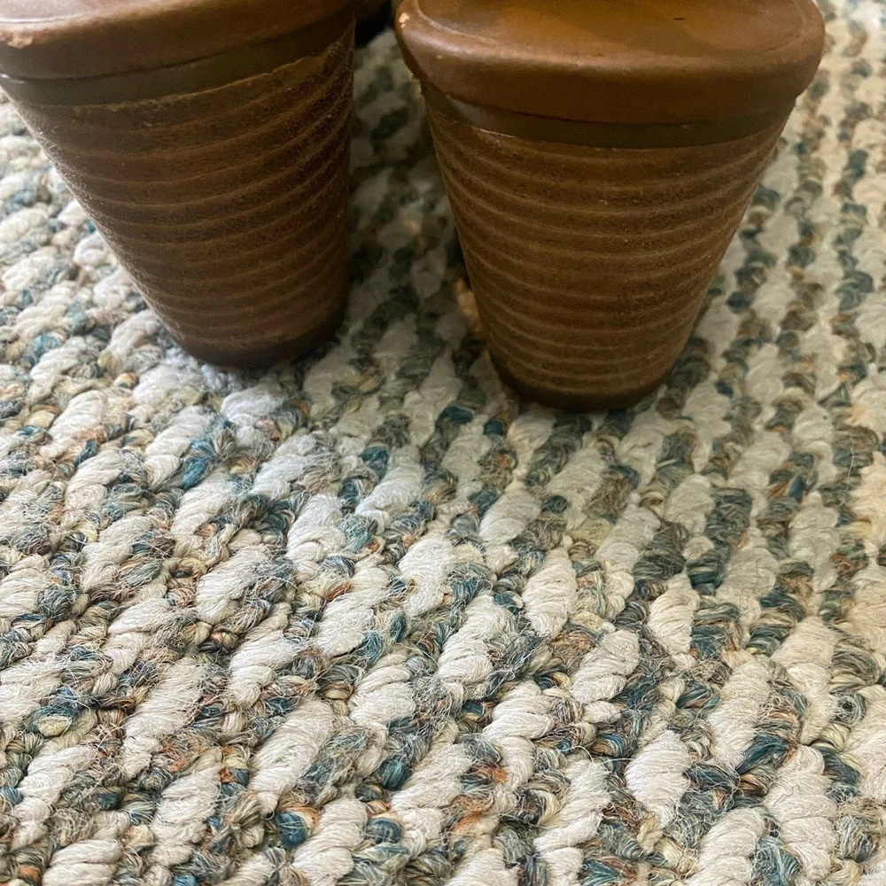 Franco Sarto Exposed Heel Bootie Humble Cigar Shoes GUC - Picture 3 of 7